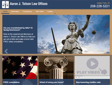 Tablet Screenshot of bankruptcyattorneyidahofalls.com